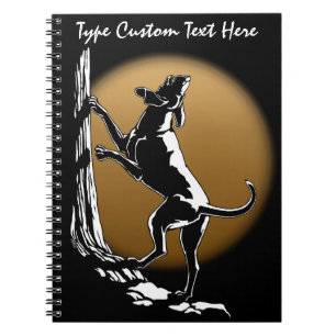 Hound Dog Notebook Personalised Hunting Dog Books