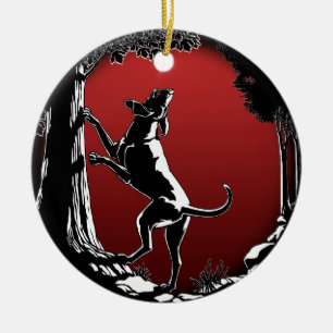 Hound Dog Ornament Custom Hunting Dog Decoration