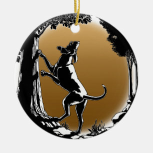 Hound Dog Ornament Custom Hunting Dog Decoration