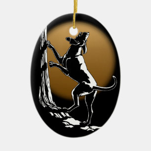 Hound Dog Ornament Custom Hunting Dog Decoration