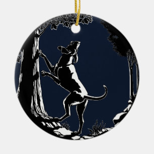 Hound Dog Ornament Hunting Dog Art Decoration