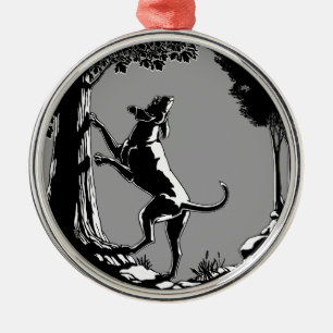Hound Dog Ornament Hunting Dog Art Decoration