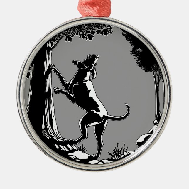 Hound Dog Ornament Hunting Dog Art Decoration (Front)