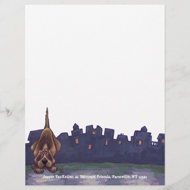 Hound Dog Stationery (Front)