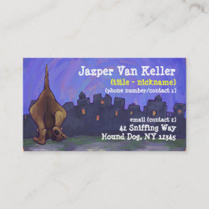 Hound Dog Stationery Business Card
