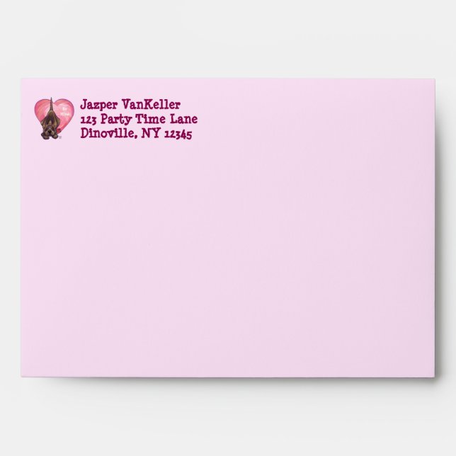 Hound Dog Valentine's Day Envelopes (Front)