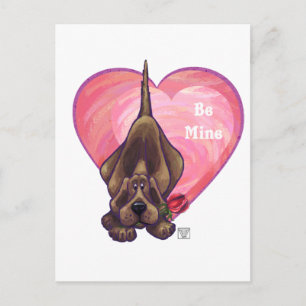 Hound Dog Valentine's Day Holiday Postcard