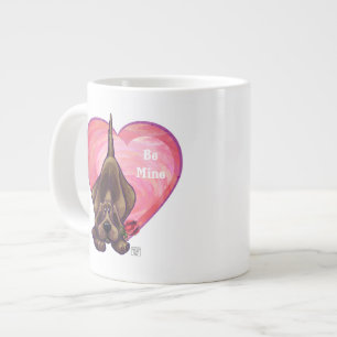 Hound Dog Valentine's Day Large Coffee Mug
