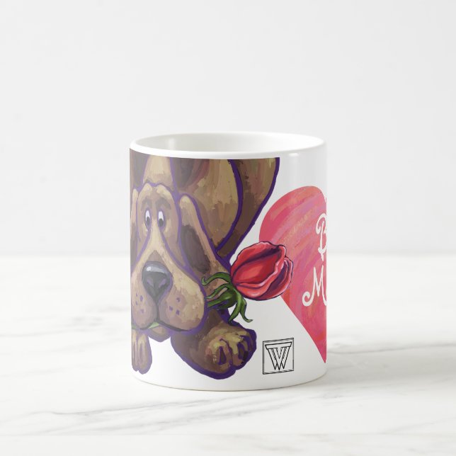 Hound Dog Valentine's Day Magic Mug (Center)