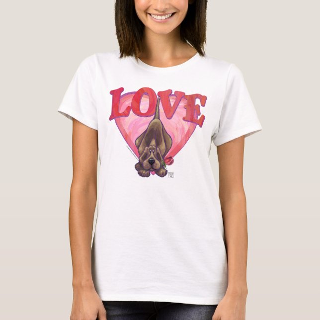 Hound Dog Valentine's Day T-Shirt (Front)