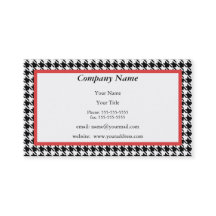 Houndstooth Appointment Reminder Card