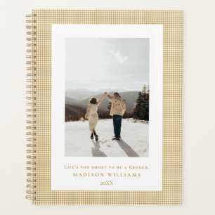 Houndstooth Aztec Gold frame photo Planner