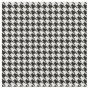 Houndstooth Black and White Fabric