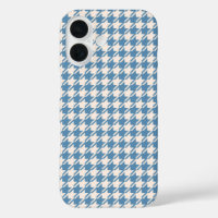 Houndstooth Blue+Cream Rpt Pattern