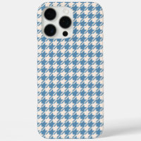 Houndstooth Blue+Cream Rpt Pattern
