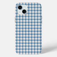 Houndstooth Blue+Cream Rpt Pattern