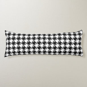 Houndstooth BW Pattern Body Cushion