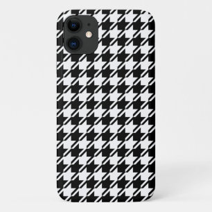 Houndstooth BW Rpt Pattern iPhone 11 Case