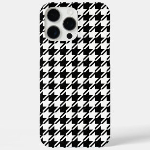 Houndstooth BW Rpt Pattern iPhone 16 Pro Max Case