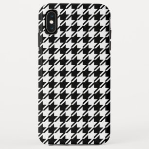 Houndstooth BW Rpt Pattern iPhone XS Max Case