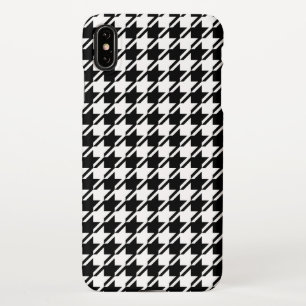 Houndstooth BW Rpt Pattern iPhone Case