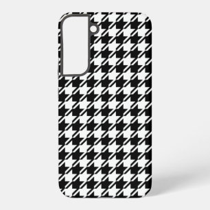 Houndstooth BW Rpt Pattern Samsung Galaxy Case