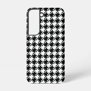 Houndstooth BW Rpt Pattern Samsung Galaxy Case