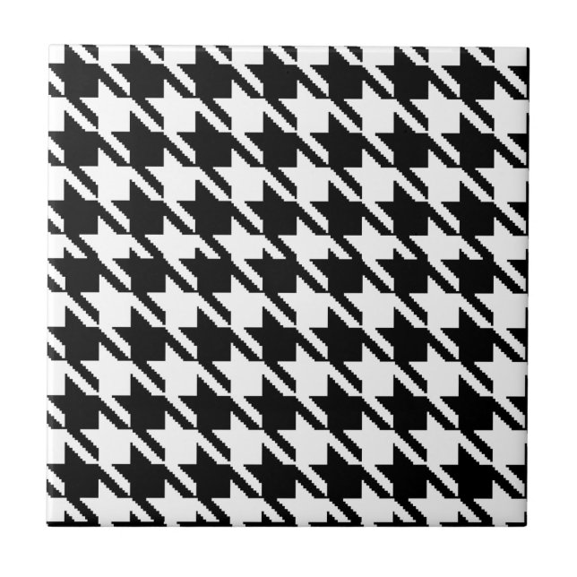 Houndstooth Ceramic Tile (Front)