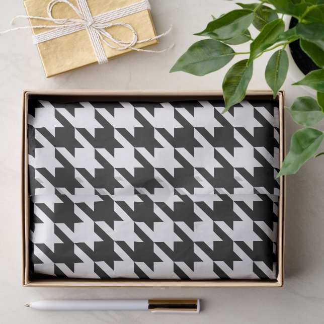 Houndstooth classic weaving pattern tissue paper (Gift)