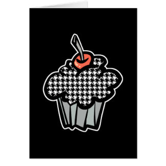 houndstooth cupcake