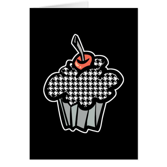 houndstooth cupcake (Front)