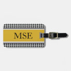Houndstooth Custom Monogram Pattern | Gold