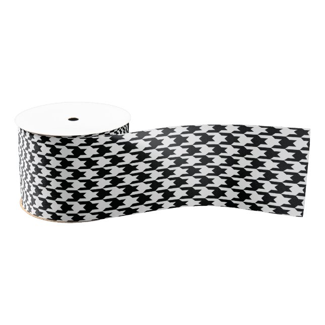 Houndstooth Grosgrain Ribbon (Spool)