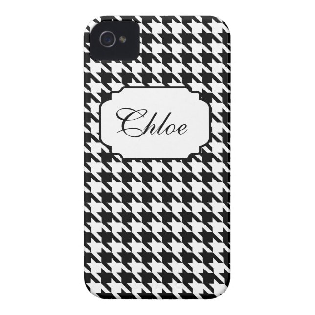 Houndstooth iPhone 4 Case (Back)