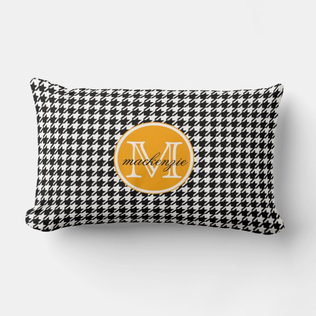 Houndstooth Lumbar Cushion (Front)