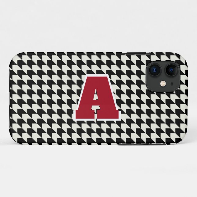 Houndstooth monogram  Case-Mate iPhone case (Back (Horizontal))