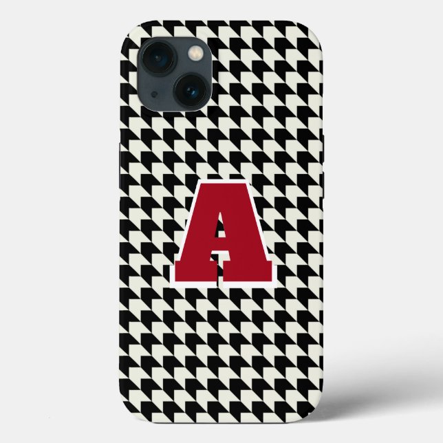 Houndstooth monogram  Case-Mate iPhone case (Back)