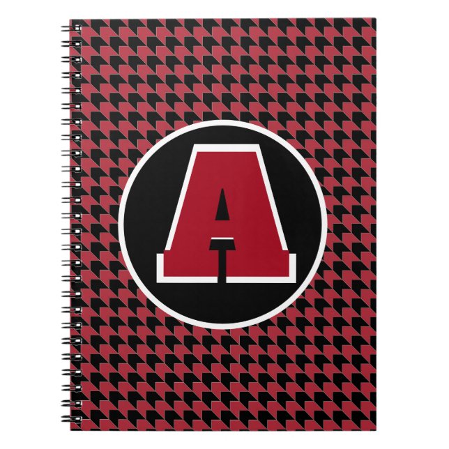 Houndstooth monogram  notebook (Front)