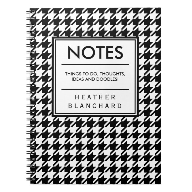 Houndstooth Notebook (Front)