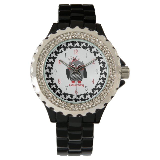 Houndstooth Owl Watch (Front)