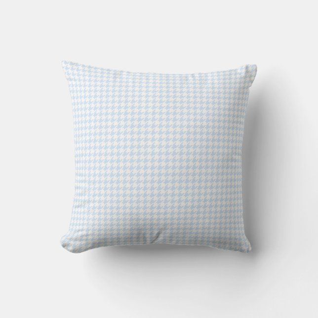 Houndstooth pattern - baby blue cushion (Front)