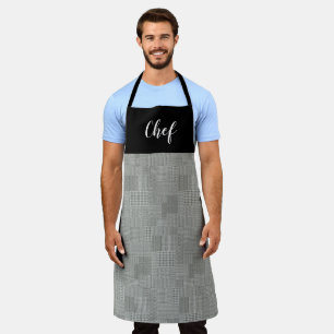 Houndstooth Pattern Chef Apron
