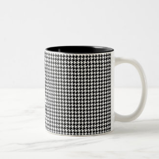 Houndstooth Personalised Two-Tone Coffee Mug
