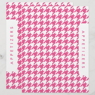 Houndstooth Recipe Divider / Appetizers / Custom