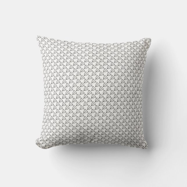 Houndstooth Throw Pillow (Front)