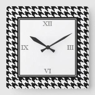 Houndstooth Wall Clock