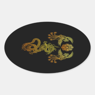 Houou ryuu oval sticker