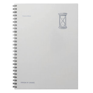 Hour Glass-Midnight Cartographer Small Notebook