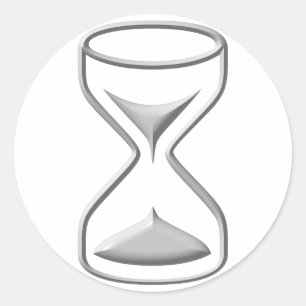 Hour Glass / Timer Classic Round Sticker