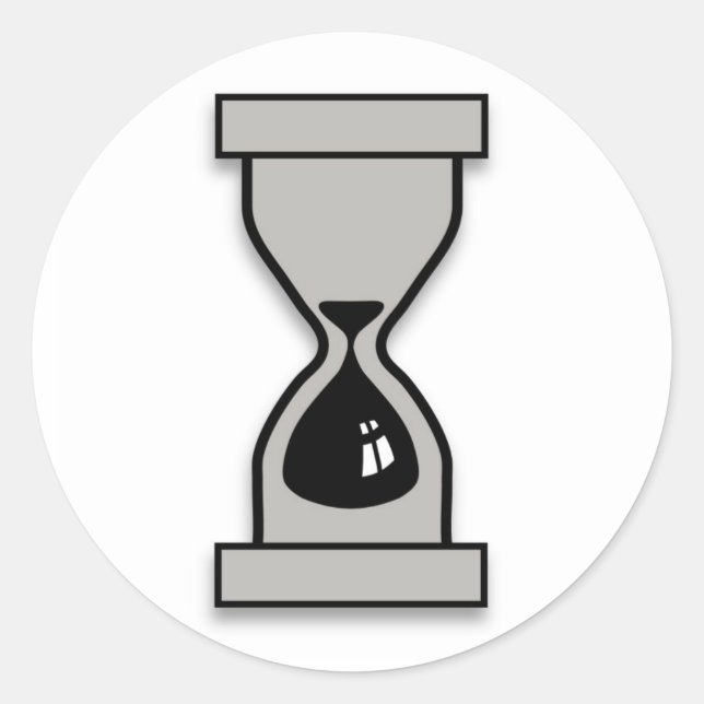 Hourglass Classic Round Sticker (Front)